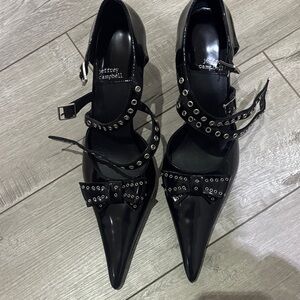 Jeffrey Campbell Black Studded Heels
